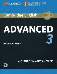 yizy񎞁A[1`3TԁzCambridge English Advanced 3 Studentfs Book Pack (Studentfs Book with Answers and Audio)yEȊOz