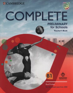 �y���i�z�y��񎞁A�[��1�`3�T�ԁzComplete Preliminary for Schools Teacher�fs Book with Downloadable Resource Pack�y����E�����ȊO���������z