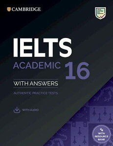 �y���i�z�y��񎞁A�[��1�`3�T�ԁzIELTS 16 Academic Student Book with answers with Audio with Resource Bank�y����E�����ȊO���������z