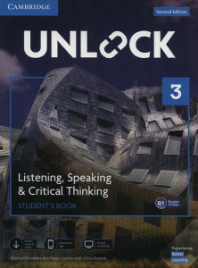yizy񎞁A[1`3TԁzUnlock 2nd Edition Listening Speaking & Critical Thinking Level 3 Studentfs Book Mob App and Online Workbook wy[ւȈꍇz