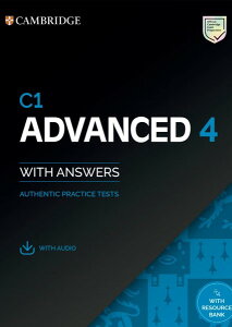 �y���i�z�y��񎞁A�[��1�`3�T�ԁzCambridge English Advanced 4 C1 Advanced Student�fs Book with Answers with Audio with Resource Bank�y����E�����ȊO���������z