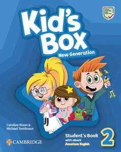 yizy񎞁A[1`3TԁzKidfs Box New Generation American English Level 2 Studentfs Book with eBooky[ւȈꍇz