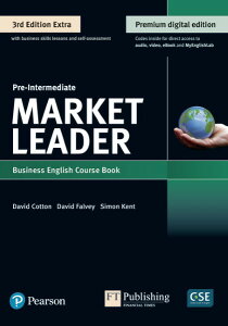 yizy񎞁A[1`3TԁzMarket Leader 3rd Extra Edition: premium digital edition Coursebook w/DVD-Rom Reader+ & MyEnglishLab Access code yEȊOz