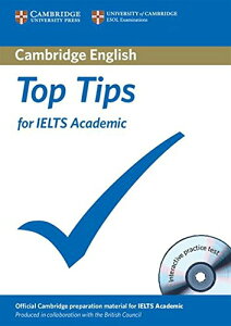 �y���i�z�y��񎞁A�[��1�`3�T�ԁzTop Tips for IELTS Academic Paperback with CD