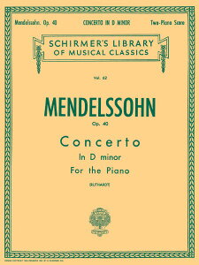 y yizy񎞁A[1Tԁ`10zA sAmt 2 jZ i2P4Hj Concerto No. 2 in D Minor Op. 40 /Felix Mendelssohny[ւȈꍇz