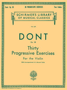 �y�� �y���i�z�y��񎞁A�[��1�T�ԁ`10���z�A�� 30�̔��W�I���K�� ��i38 �i2 Violin�j Thirty Progressive Exercises Op. 38 /Jacob Dont�y���[���ւ�I���̏ꍇ���������z