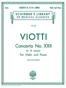 y yizy񎞁A[1Tԁ`10zA @CItȑ22ԃCZ iViolin  Pianoj Concerto No. 22 in A minor /Giovan Battista Viottiy[ւȈꍇz