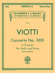 y yizy񎞁A[1Tԁ`10zA @CIt 23 g iViolin  Pianoj Concerto No. 23 in G Major /Giovan Battista Viottiy[ւȈꍇz