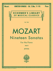 y yizy񎞁A[1Tԁ`10zA 19̃\i^ 2 isAm\j 19 Sonatas Book 2 /Wolfgang Amadeus MozartyEȊOz