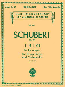 y yizy񎞁A[1Tԁ`10zA yATu sAmOdtȑ1ԕσ iViolin^Cello^Pianoj Trio in Bb Major Op. 99 /Franz SchubertyEȊOz