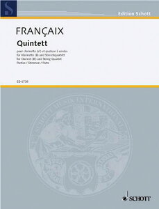 y yizy񎞁A[1Tԁ`10zA NlbgATu Nlbg܏dt iClarinet  String Quartetj Quintet (Parts) /Jean FrancaixyEȊOz