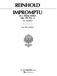 �y�� �y���i�z�y��񎞁A�[��1�T�ԁ`10���z�A�� ������ �d�n�Z�� Op�D 28 No�D 3�iPiano�j Impromptu in C# minor Op. 28 No. 3 /Hugo Reinhold
