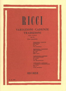 y yizy񎞁A[1Tԁ`10zA Jfc@W 2 ijpj Variazioni Cadenze Volume 2 /Luigi RicciyEȊOz