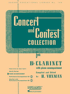 y yizy񎞁A[1Tԁ`10zA Nlbg\ Nlbĝ߂̃RT[gEAhEReXgERNV isAmtj Concert and Contest Collection Clarinet (