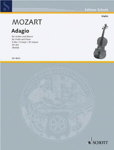 y yizy񎞁A[1Tԁ`10zA oCI\ A_[W z KD 261 Adagio in E Major K.261 (Violin & Piano) /Wolfgang Amadeus Mozarty[ւȈꍇz