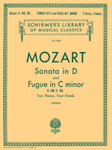 y yizy񎞁A[1Tԁ`10zA 2sAm̂߂̃\i^jƃt[KnZ Sonata in D(K448); Fugue in C Minor(K426) (Score) /Wolfgang Amadeus Mozarty[ւȈꍇz