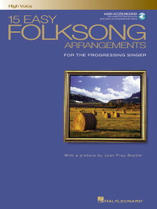 y yizy񎞁A[1Tԁ`10zA ₳AW̖wWipjiI[fBIEANZXER[htj 15 Easy Folksong Arrangements (High Voice) /Various Composersy[ւI