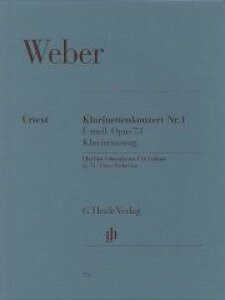 y yizy񎞁A[1Tԁ`10zA Nlbg\ Nlbgt 1 wZ i73 iCLPFj Clarinet Concerto No. 1 in F minor Op. 73 /Carl Maria von WeberyEȊO