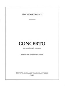 y yizy񎞁A[1Tԁ`10zA AgTbNX\ TN\tHt Concerto (Alto Sax & Piano) /Ida GotkovskyyEȊOz