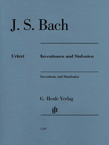 y yizy񎞁A[1Tԁ`10zA CFVƃVtHjA i23̃CFVj iwԍj Inventions and Sinfonias (without Fingerings) /Johann Sebastian Bachy
