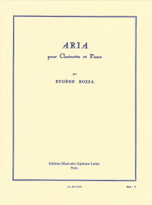 y yizy񎞁A[1Tԁ`10zA Nlbg\ AA Aria (Clarinet & Piano) /Eugene Bozzay[ւȈꍇz