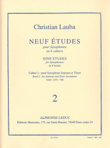 y yizy񎞁A[1Tԁ`10zA TbNX\ 9̗K 2 9 Etudes Volume 2 (Soprano & Tenor Saxophone) /Christian LaubayEȊOz