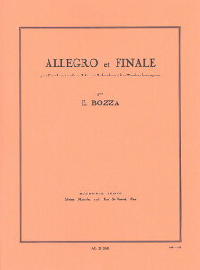 y yizy񎞁A[1Tԁ`10zA `[o\ AOƃtBi[ iTuba or Bass Trombone  Pianoj Allegro et Finale /Eugene BozzayEȊOz