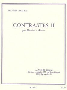 y yizy񎞁A[1Tԁ`10zA ؊ǃATu RgXg 2 iXRAx2j Contrastes II (Oboe & Bassoon) /Eugene BozzayEȊOz