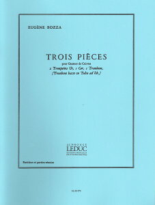 y yizy񎞁A[1Tԁ`10zA ǃATu 3̏i iTrumpetiCjx2^Horn^Trombonej 3 Pieces (Brass Quartet) /Eugene BozzayEȊOz