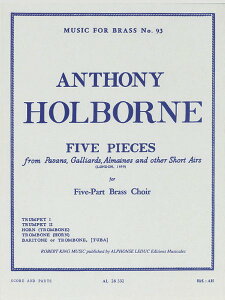 y yizy񎞁A[1Tԁ`10zA ǃATu 5̏i iBrass Quintetj 5 Pieces /Anthony HolborneyEȊOz