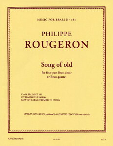 y yizy񎞁A[1Tԁ`10zA ǃATu \OEIuEI[h Song of Old (Brass Choir or Brass Quartet) /Rougerony[ւȈꍇz