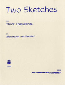 楽譜 【取寄品】IETB253 輸入 2つのスケッチ（アレクサンダー・フォン・クライスラー）（トロンボーン三重奏）【TwoSketches】【沖縄・離島以外送料無料】