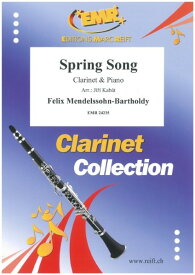 楽譜 【取寄品】MSOCL3637 輸入 春の歌（フェリックス・メンデルスゾーン）（クラリネット+ピアノ）【SpringSong】【メール便を選択の場合送料無料】