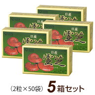 日産霊芝 粒状（2粒×50袋）【5箱セット】レイシ マンネンタケ 日産化学 ably