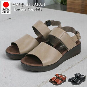 日本製 レディース サンダル ウェッジソール 厚底 クッション ストラップ 軽量 ARCH CONTACT ぺたんこ 歩きやすい 美脚 フットベッド 軽い 黒 ブラック アーチコンタクト nc93121