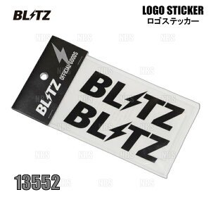 BLITZ �u���b�c Logo sticker ���S�X�e�b�J�[ BLACK �i�u���b�N�j 100mm (2������) (13552