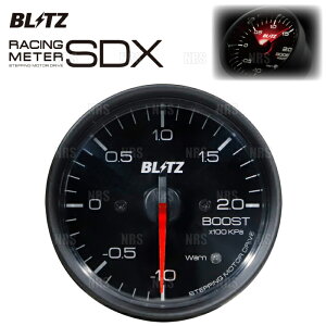 BLITZ �u���b�c RACING METER ���[�V���O���[�^�[SDX ��60 BOOST/�u�[�X�g�v 1.0�`2.0 × 100kpa �d�C�� (19601