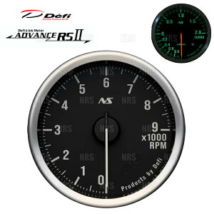 Defi �f�t�B �A�h�o���XRS2/II ��60 �^�R���[�^�[ �� 80s�O���[�� 0RPM�`9000RPM (DF21901