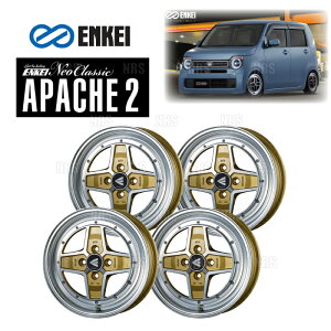 ENKEI GPC APACHE2 (M/G }VjOS[h) 5.0J x 15C` +45 PCD100 4 4{Zbg (APACHE2-A001-MG-4S