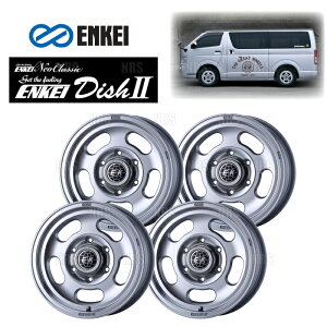 ENKEI エンケイ ENKEI Dish2/II (M/S マシニングシルバー) 6.0J x 15インチ +30 PCD139.7 6穴 4本セット (DISH2-A001-MS-4S