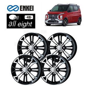 ENKEI GPC all eight 4S (M/MB }bg}V[ubN) 5.0J x 15C` +45 PCD100 4 4{Zbg (EIGHT-B001-MBB-4S
