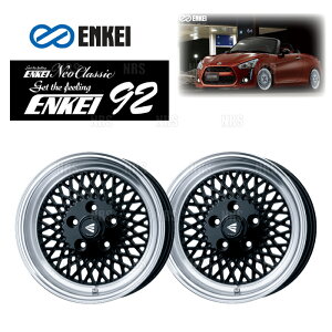 ENKEI GPC ENKEI92 (ubN}V[bv) 6.5J x 16C` +38 PCD100 4 2{Zbg (ENKEI92-B002-MBK-2S