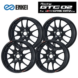 ENKEI GPC GTC02 For GR86/BRZ Cup (}bgubN/FtFCX) 7.5J x 17C` +44 PCD100 5 4{Zbg (GTC02CUP-D001-MBK-4S
