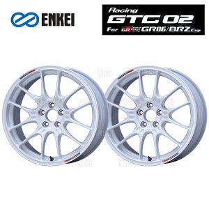 ENKEI GPC GTC02 For GR86/BRZ Cup (zCg/tgtFCX) 7.5J x 17C` +44 PCD100 5 2{Zbg (GTC02CUP-D001-WH-2S