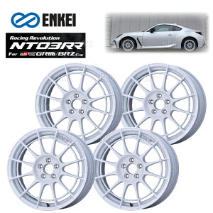 ENKEI GPC NT03RR For GR86/BRZ Cup(zCg/tgtFCX) 7.5J x 17C` +44 PCD100 5 4{Zbg (NT03RRCUP-E001-WH-4S
