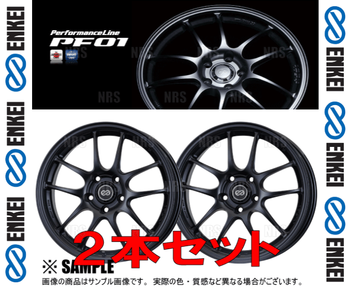 楽天市場】ENKEI エンケイ PF01 (MBK マットブラック/フロントフェイス 