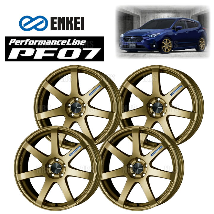 楽天市場】ENKEI エンケイ PF07 (ゴールド) 5.0J x 16インチ +45 