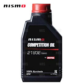 NISMO ニスモ コンペティションオイル タイプ 2193E (5W40) 6L 1L x 6本 6リッター (KL050-RS401-6S