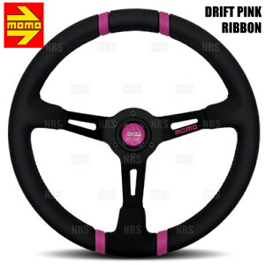 MOMO  DRIFT PINK RIBBON htg sN{ 350mm ubNU[/ubNX|[N PINK RIBBON T|[gf (AL-04