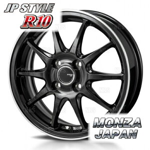 MONZA c@ JP STYLE R10 (4{Zbg) 7.0J x 17 CZbg+45 PCD100 4 p[ubN/FC|bV (R10-701745-100-4S